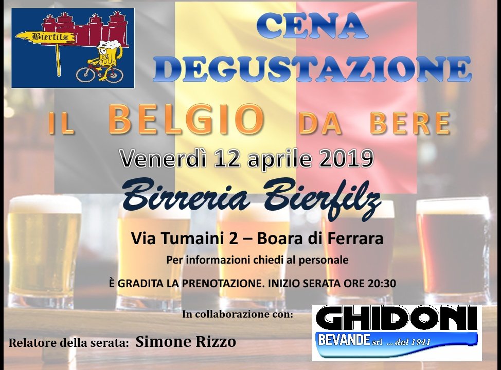 birreria Ferrara Bierfilz birra belga cena degustazione